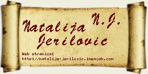 Natalija Jerilović vizit kartica